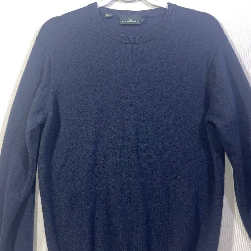 Rodd & Gunn - Navy Blue Pullover Long Sleeve Sweater Mens Size Large